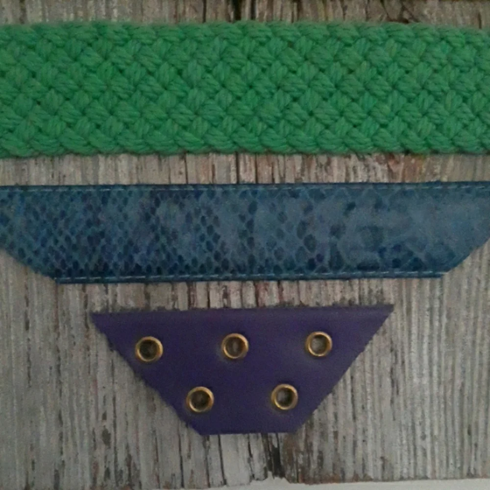 LGBTQ Pride Heart Handmade With belts art wall hanging 12 x 10